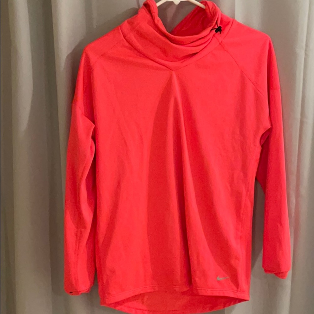NWOT NEON PINK NIKE PRO LONG SLEEVE RUNNING JACKET